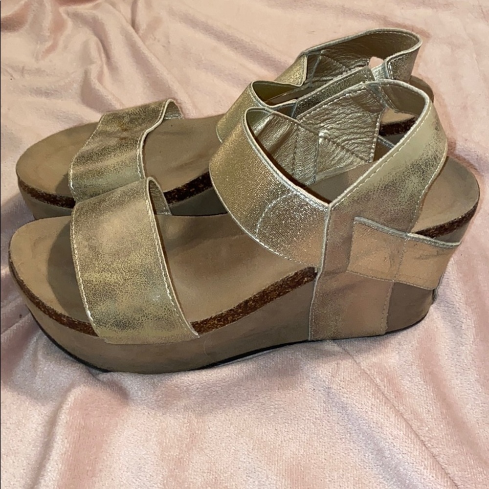 Pierrre Dumas wedge platform Sandal